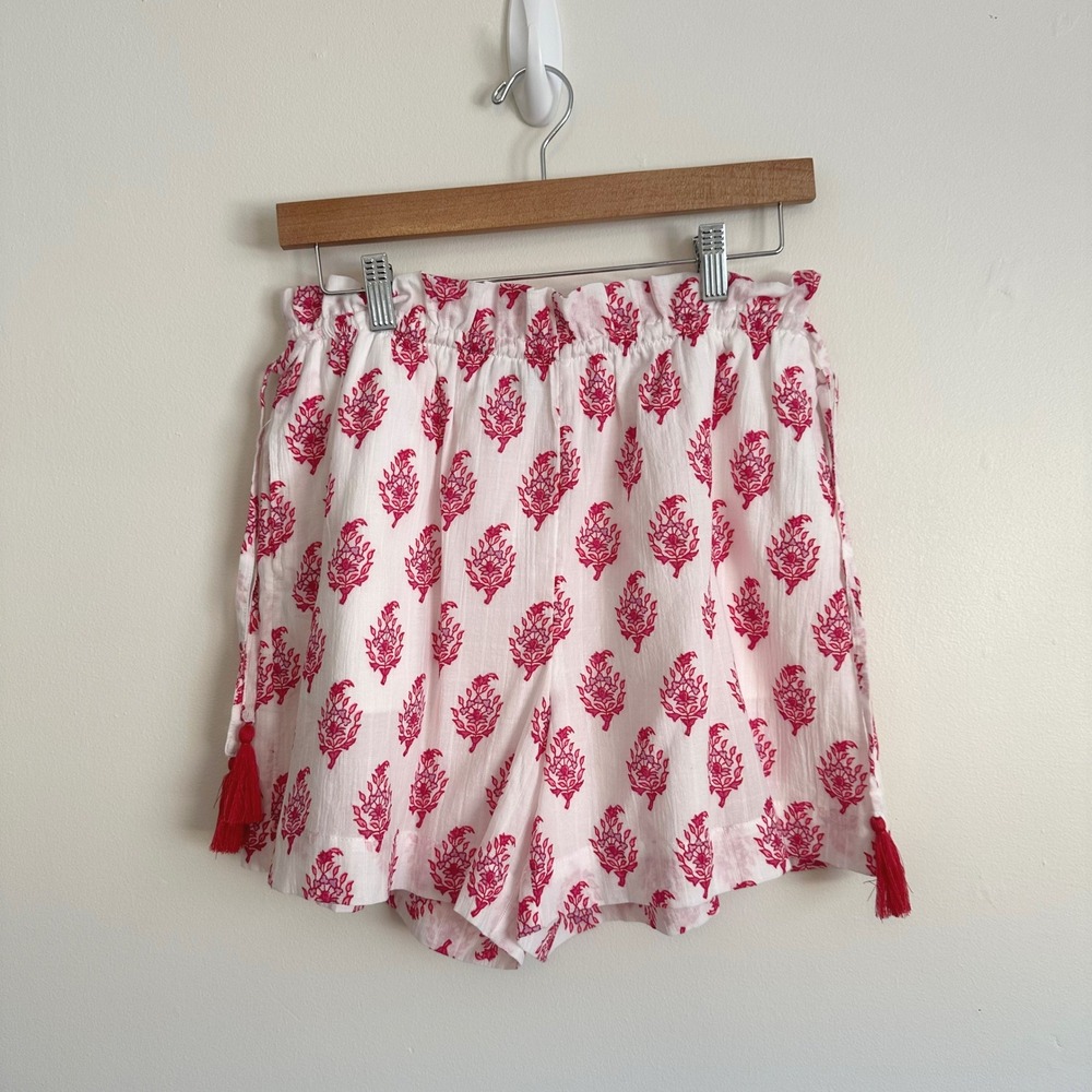 Roller Rabbit X Target Beach Lounge Pajama Set Cotton Paisley Boho Chic S/M - Picture 2 of 13